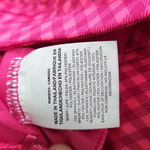 Nike Golf Skirt Pink Ginham - Picture 5 of 5
